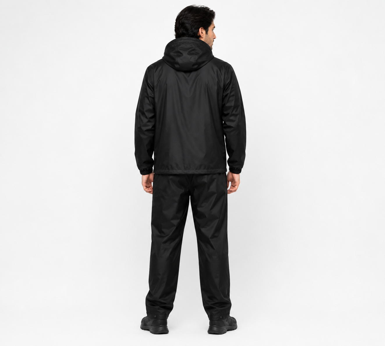 Tigloo Rain Coat Suit Hooded Waterproof Reusable With Lower End Carry Bag